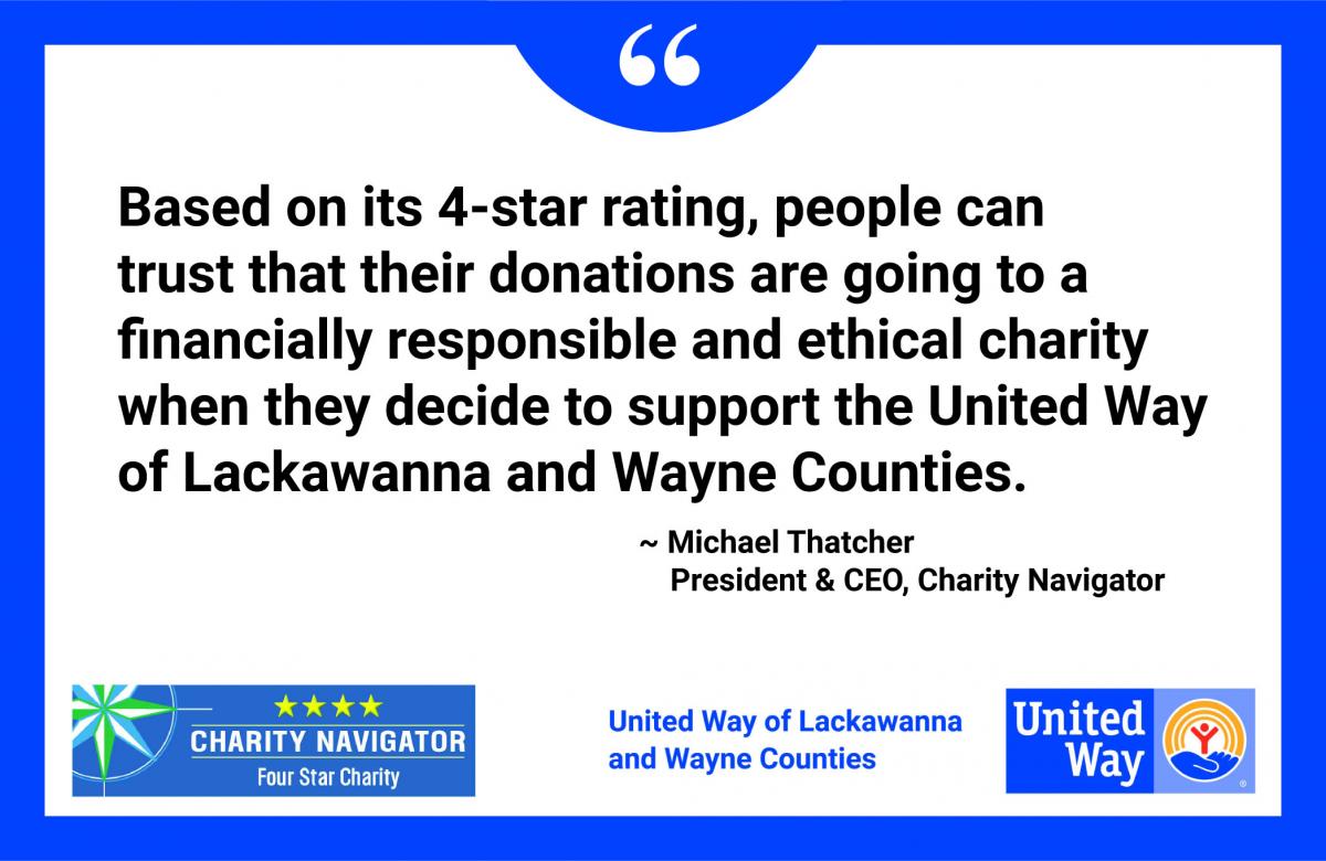 UWLWC Earns Charity Navigator's Highest 4-Star Rating for 6th Straight Year
